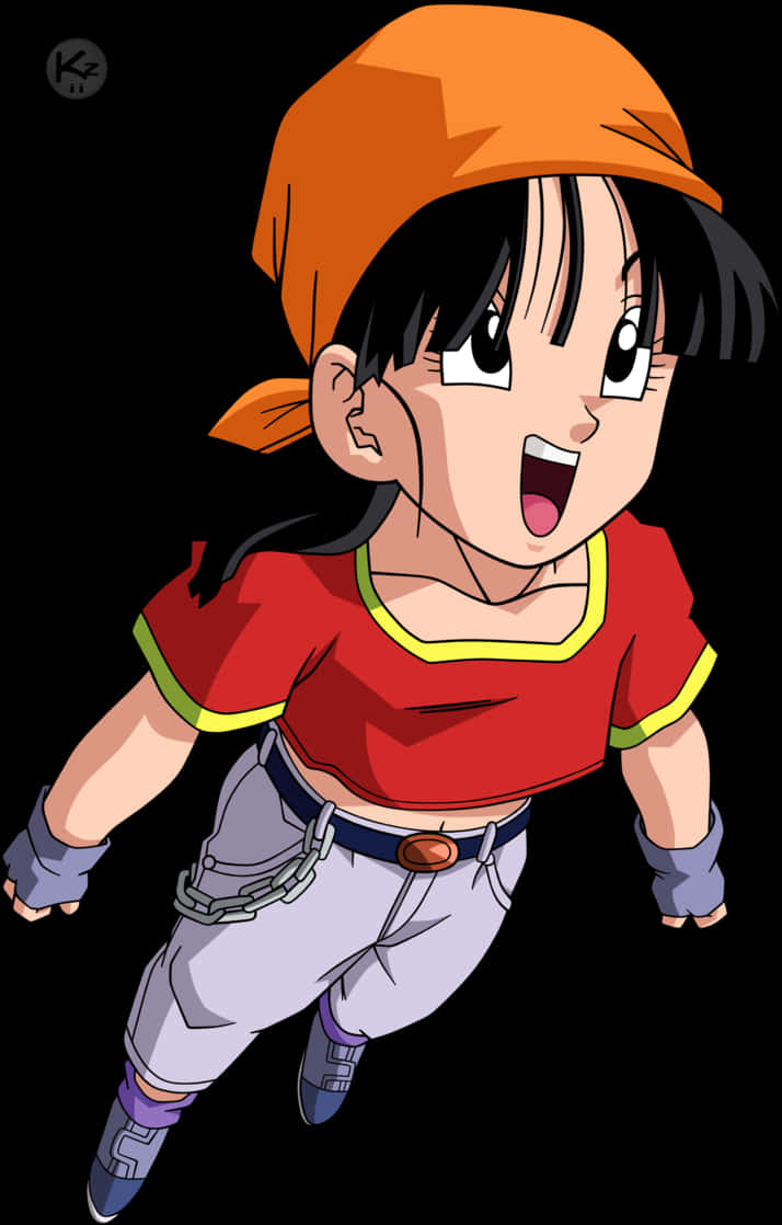 Mtu wa Anime Pan kutoka Dragon Ball Z Picha ya Ukuta