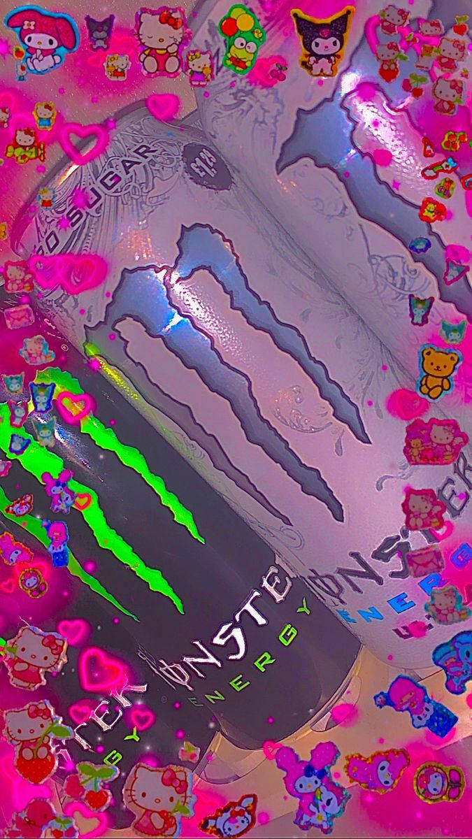 Mtu wa Indie Aesthetic Monster Energy Drink Picha ya Ukuta