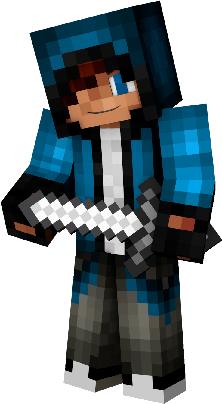 Mtu wa Minecraft na Machete Picha ya Ukuta