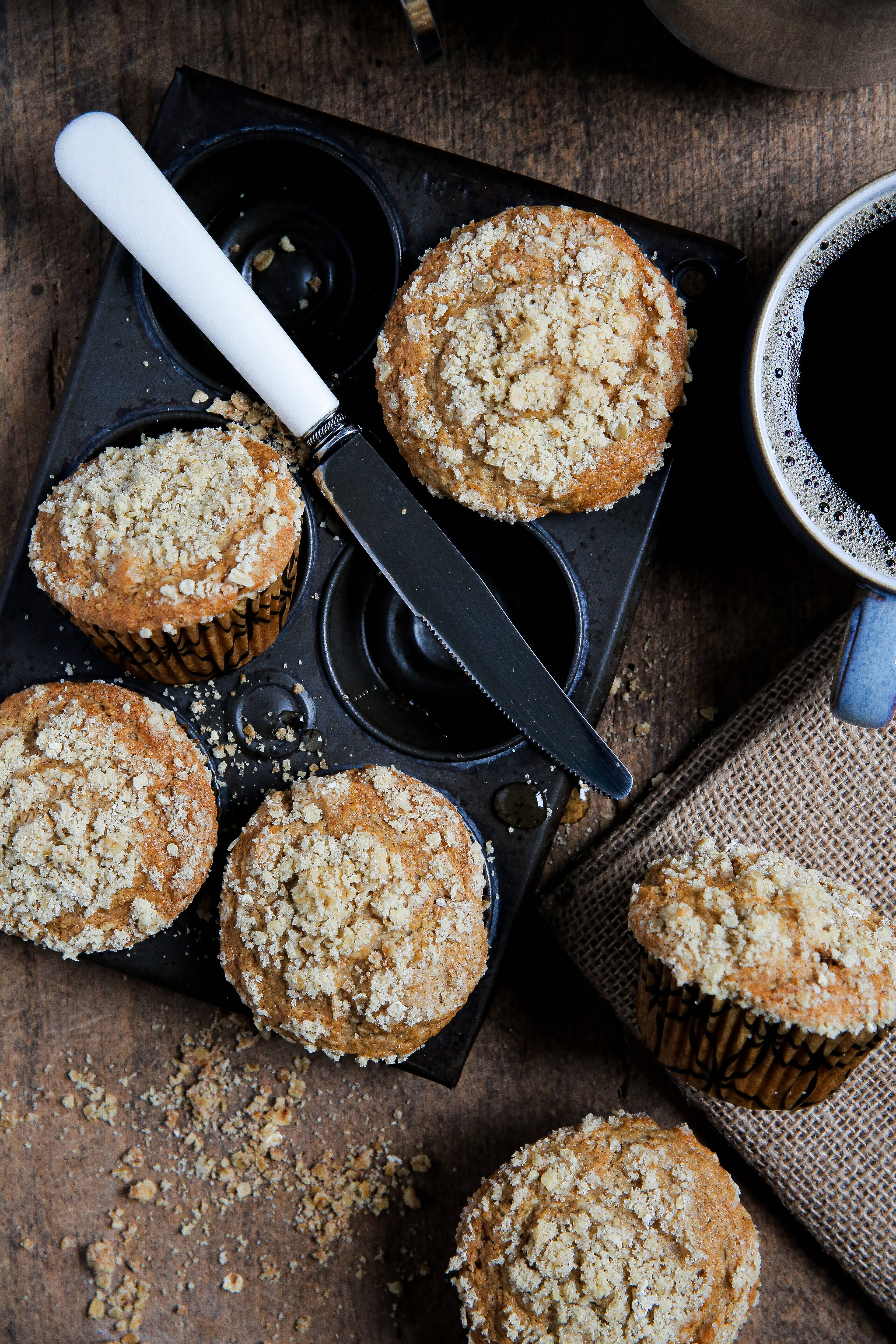 Muffins na Oats Picha ya Ukuta
