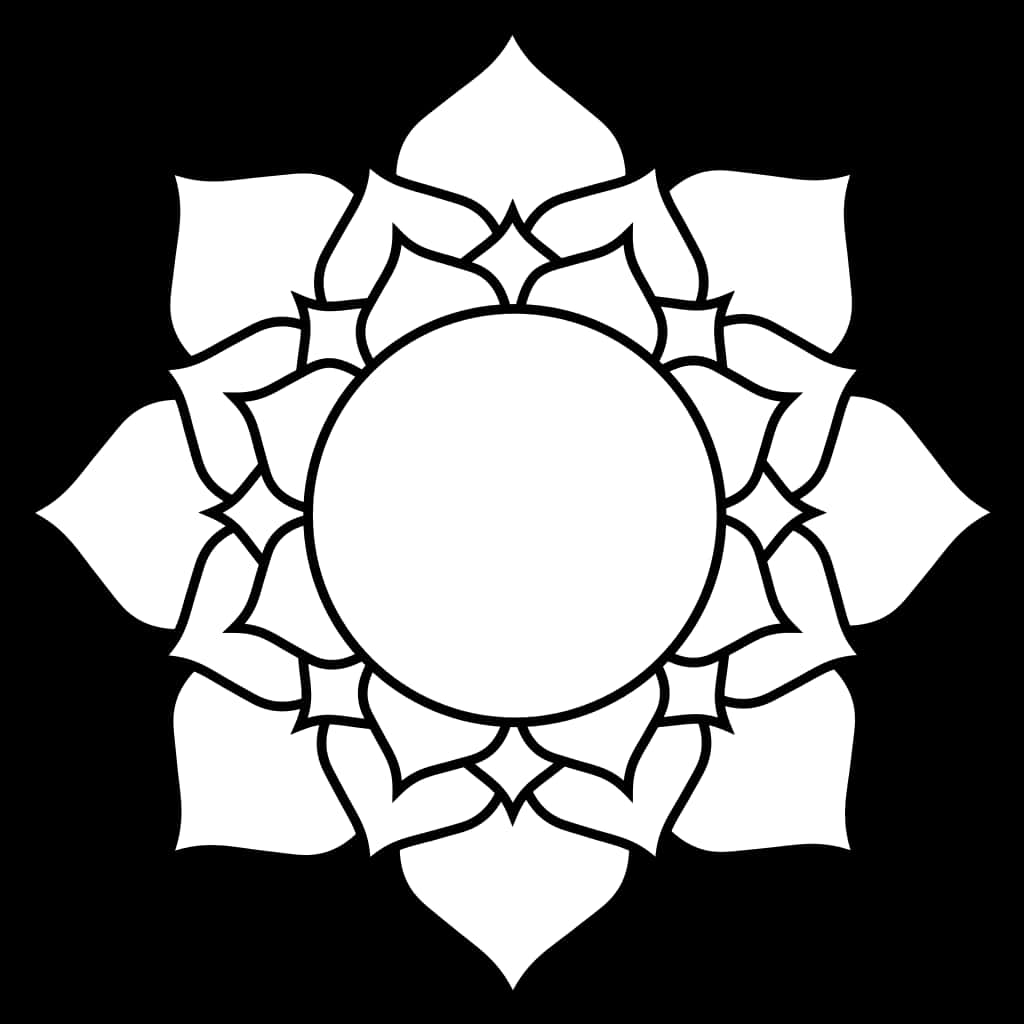 Muhtasari wa Mstari wa Mzizi wa Lotus Picha ya Ukuta