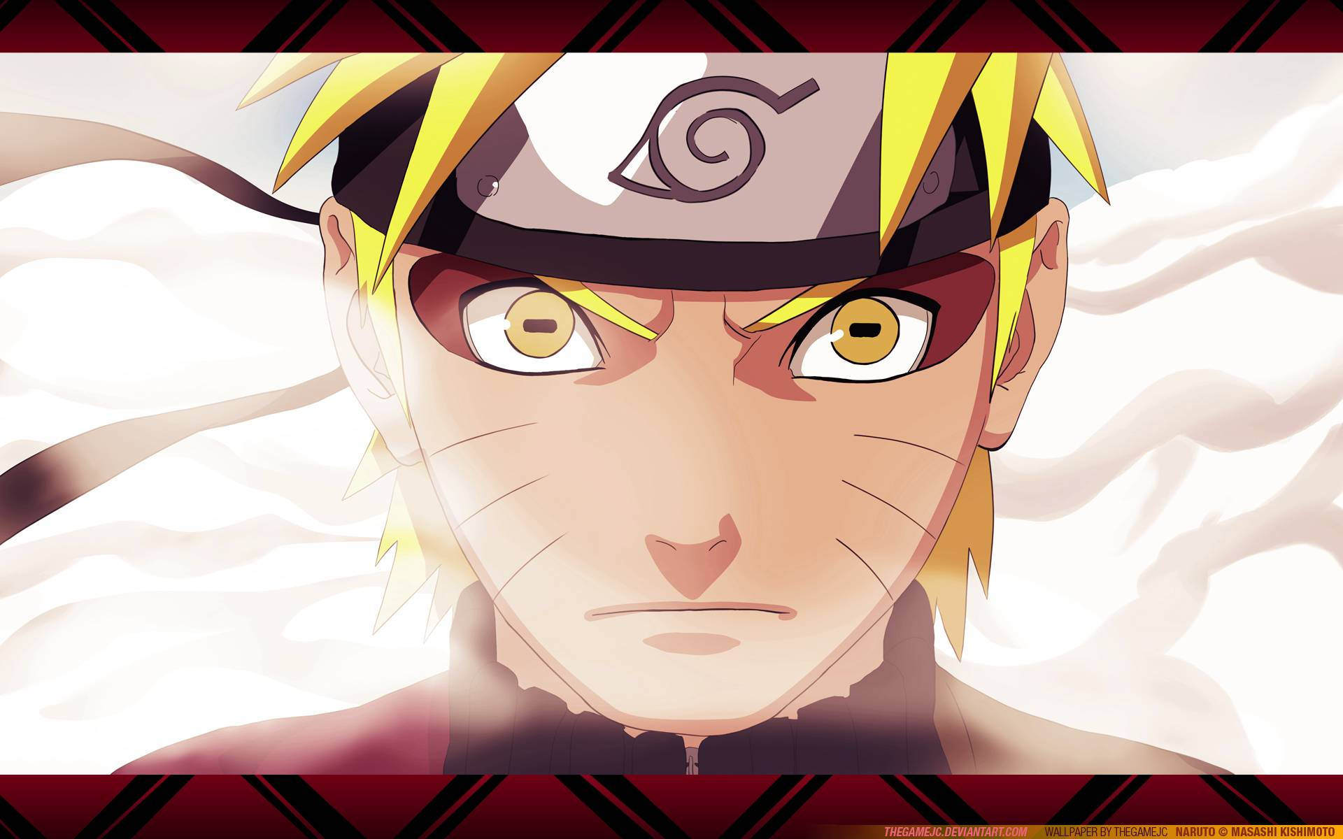 Muonekano Mzuri wa Uso wa Naruto Sage Picha ya Ukuta