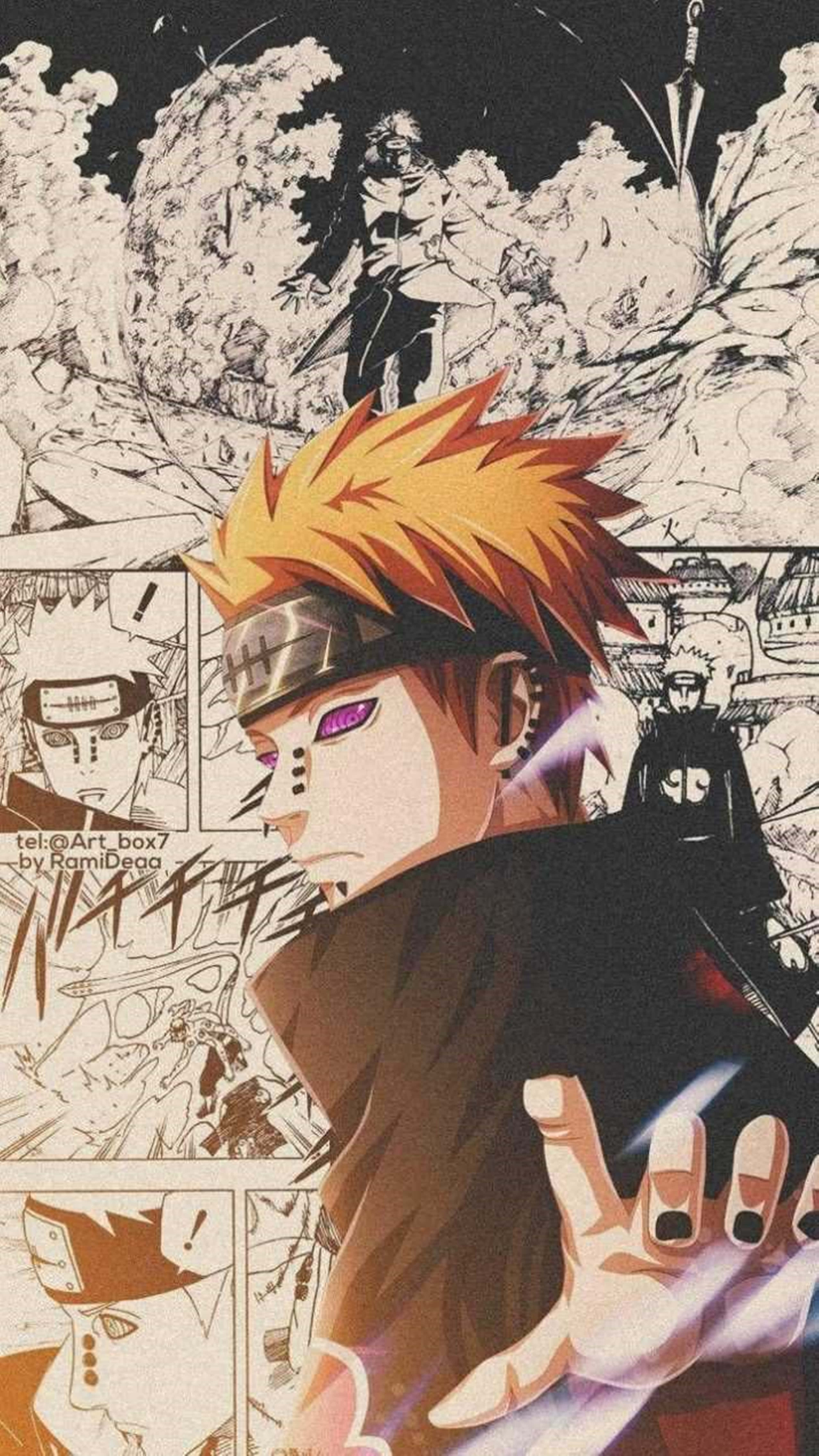Muonekano wa dhamira, kazi: kuhisi Maumivu ya Naruto katika 4K Picha ya Ukuta
