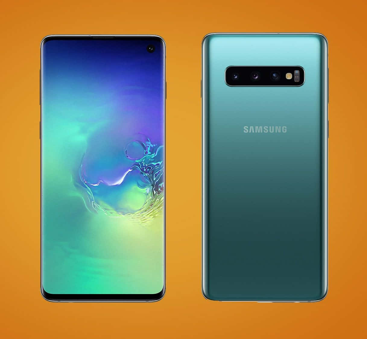 Muonekano wa Karibu wa Galaxy S10 Picha ya Ukuta
