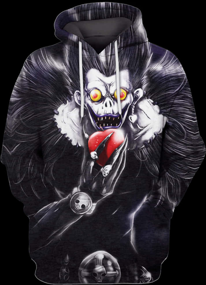 Muundo wa Hoodie ya Ryuk Death Note Picha ya Ukuta