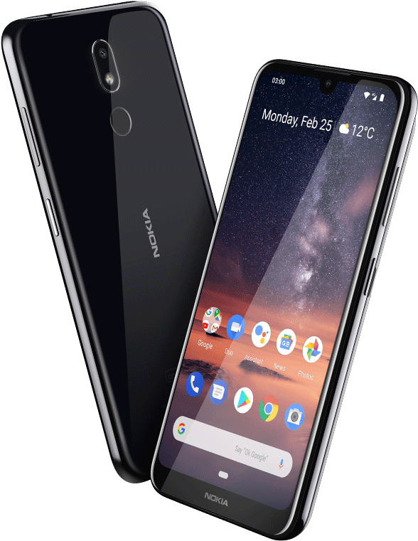 Muundo wa Kamera Mbili za Nokia Smartphone Picha ya Ukuta