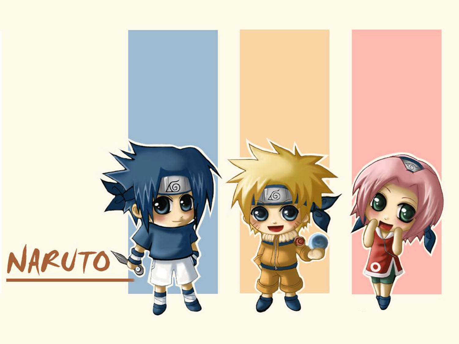 Muundo wa Kupendeza wa Naruto Mistari Picha ya Ukuta