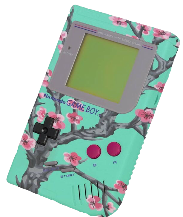 Muundo wa Maua Gameboy.PNG Picha ya Ukuta