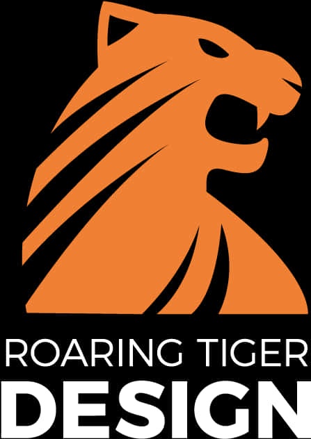 Muundo wa Nembo ya Tiger Inanguruma Picha ya Ukuta