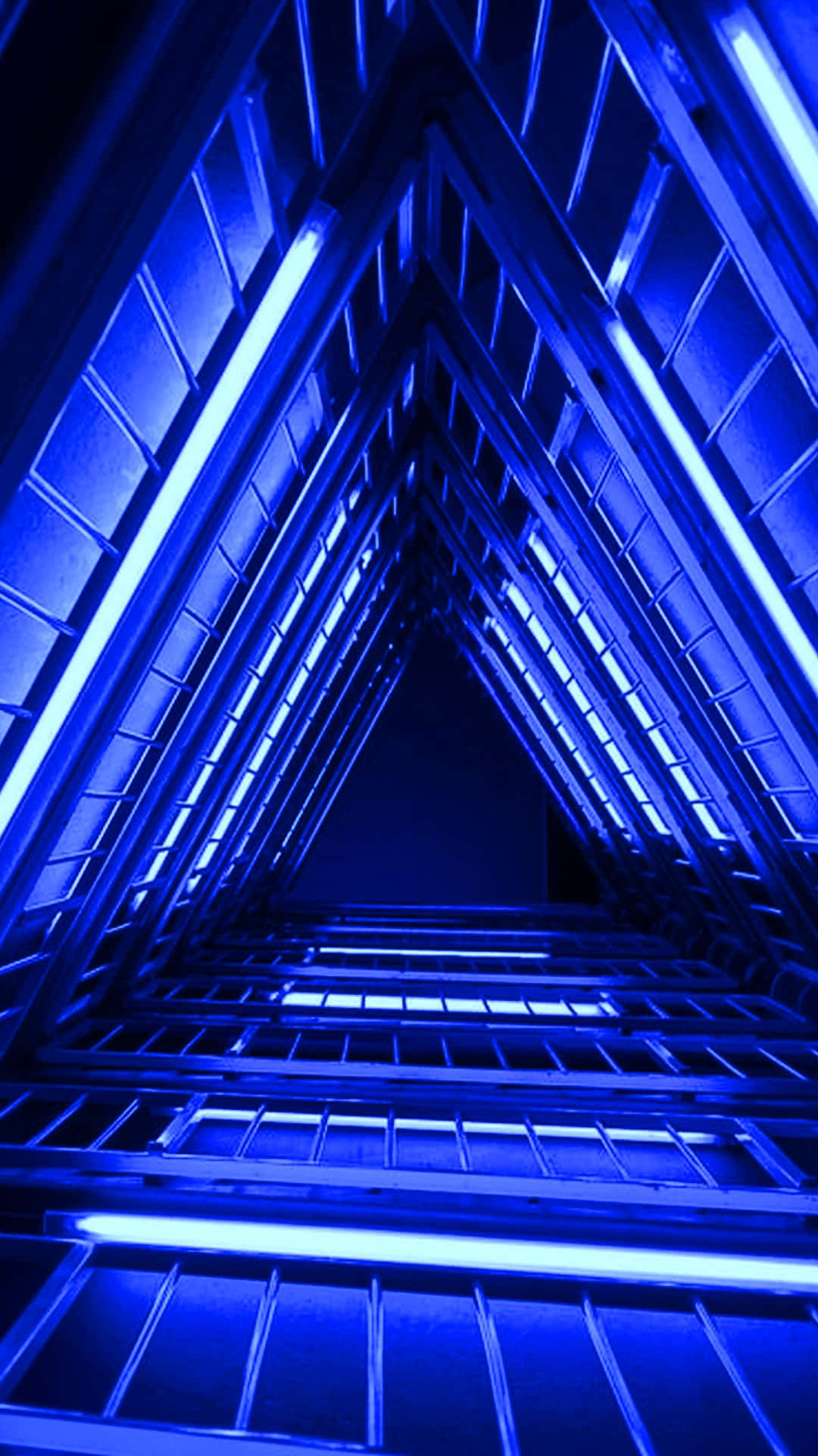 Muundo wa Sintetiki wa Bluu ya Neon Picha ya Ukuta