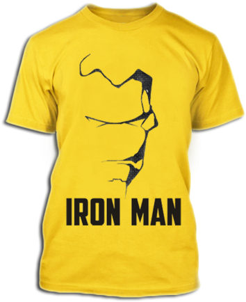 Muundo wa T-Shirt wa Iron Man wa Kina Picha ya Ukuta