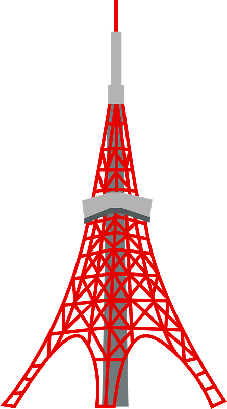 Muundo wa Tokyo Tower Picha ya Ukuta