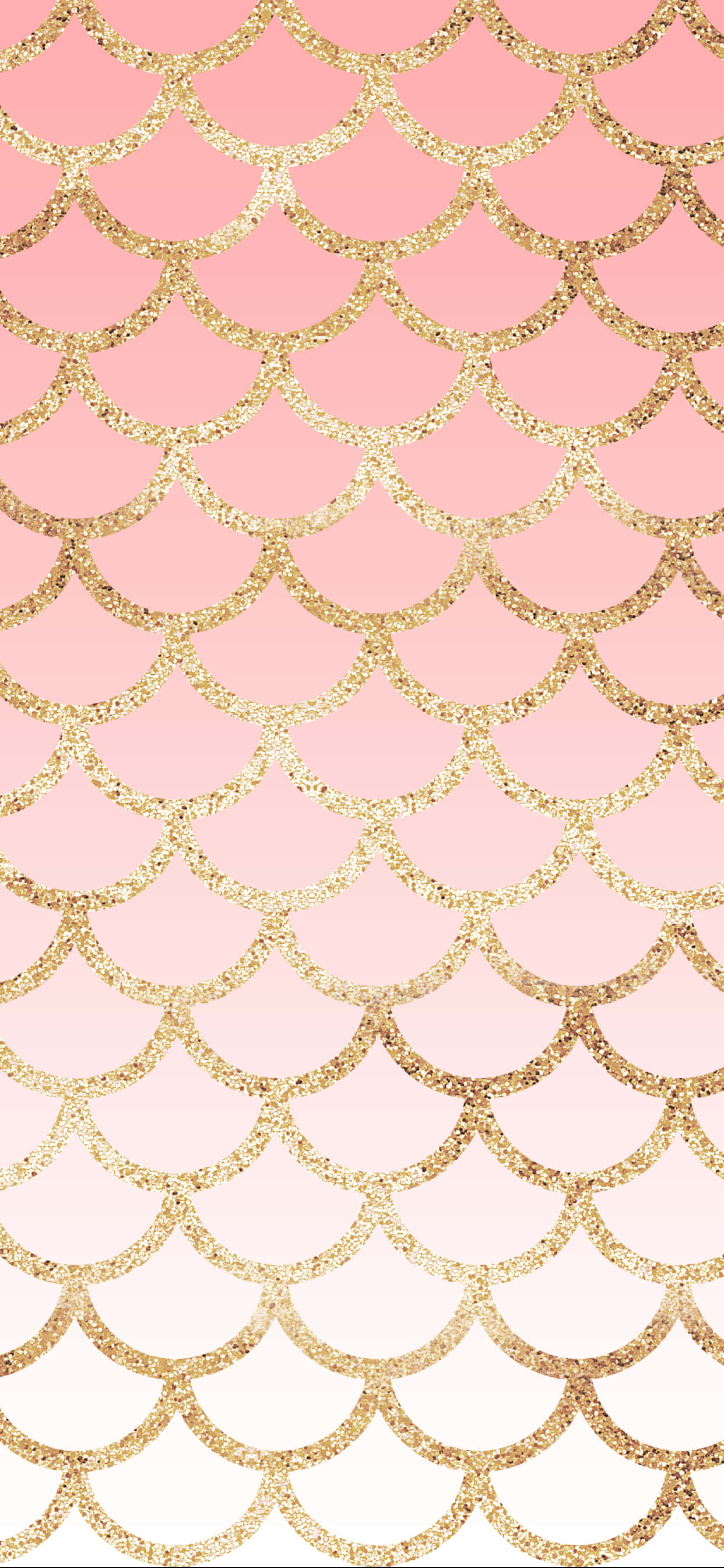 muundo wa wallpaper wa mizani ya samaki ya pink na dhahabu Picha ya Ukuta