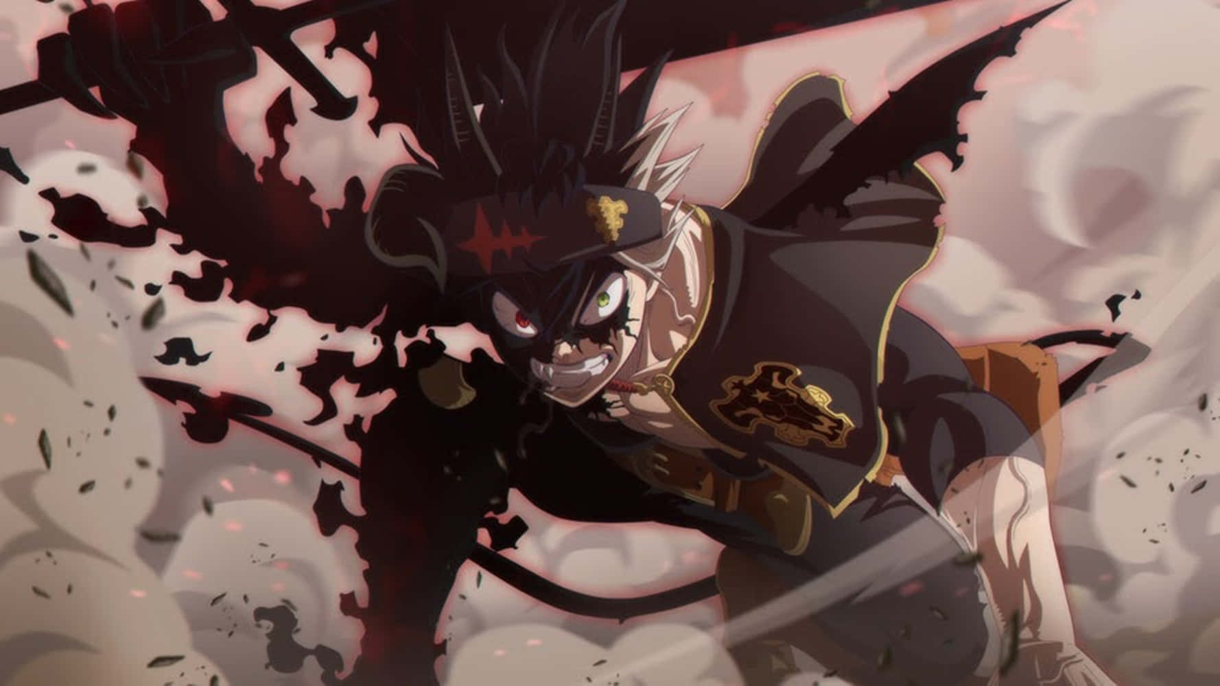 Muungano wa Asta Black Clover 4K Shetani Liebe Picha ya Ukuta