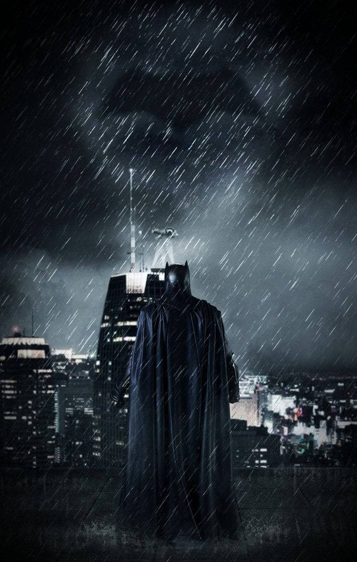 Mvua ya Filamu ya Batman Picha ya Ukuta