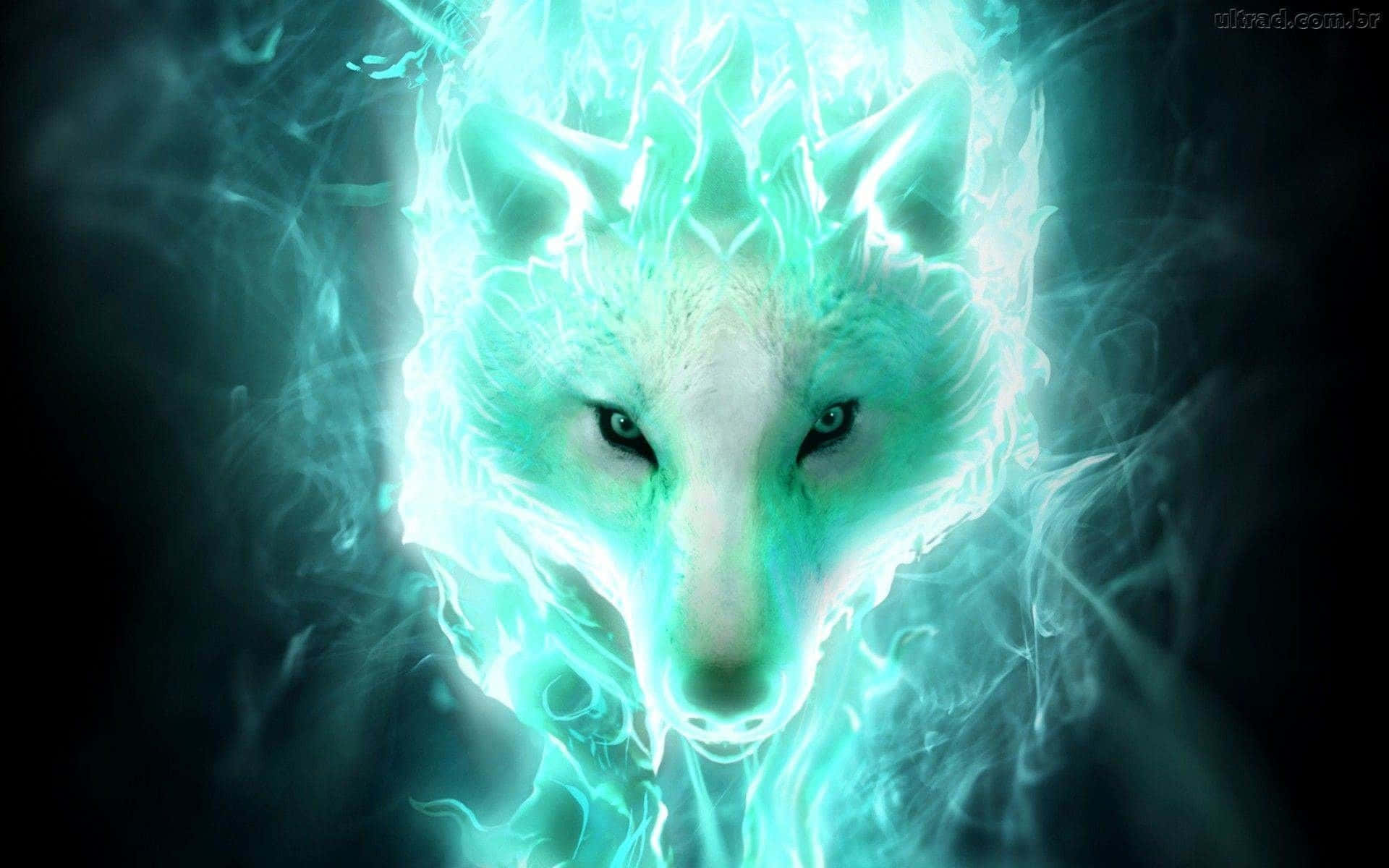 Mvulana na mbwa mwitu wake rafiki kama inavyoonekana katika filamu ya Super Cool Wolf Picha ya Ukuta