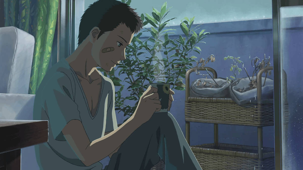 Mvulana wa Anime Mwenye Huzuni Pembeni Aesthetic Picha ya Ukuta