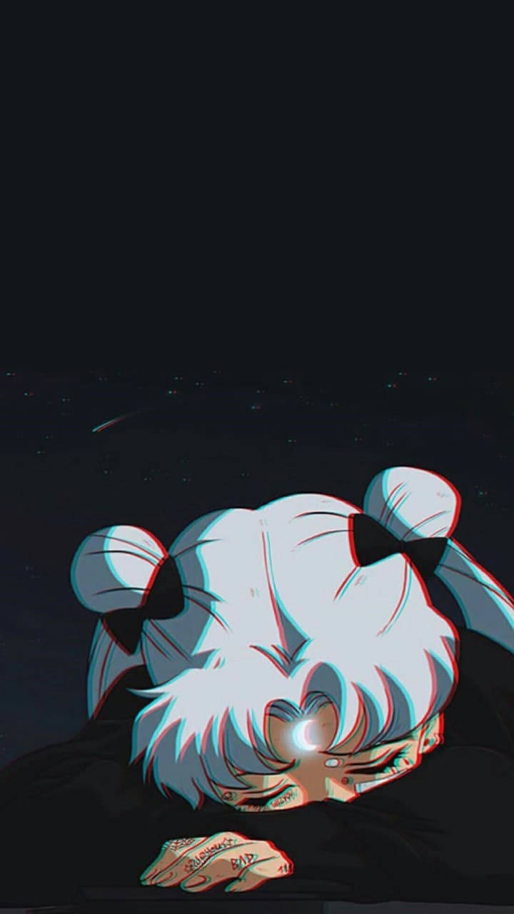 Mvuto wa Sailor Moon Mwenye Huzuni Picha ya Ukuta