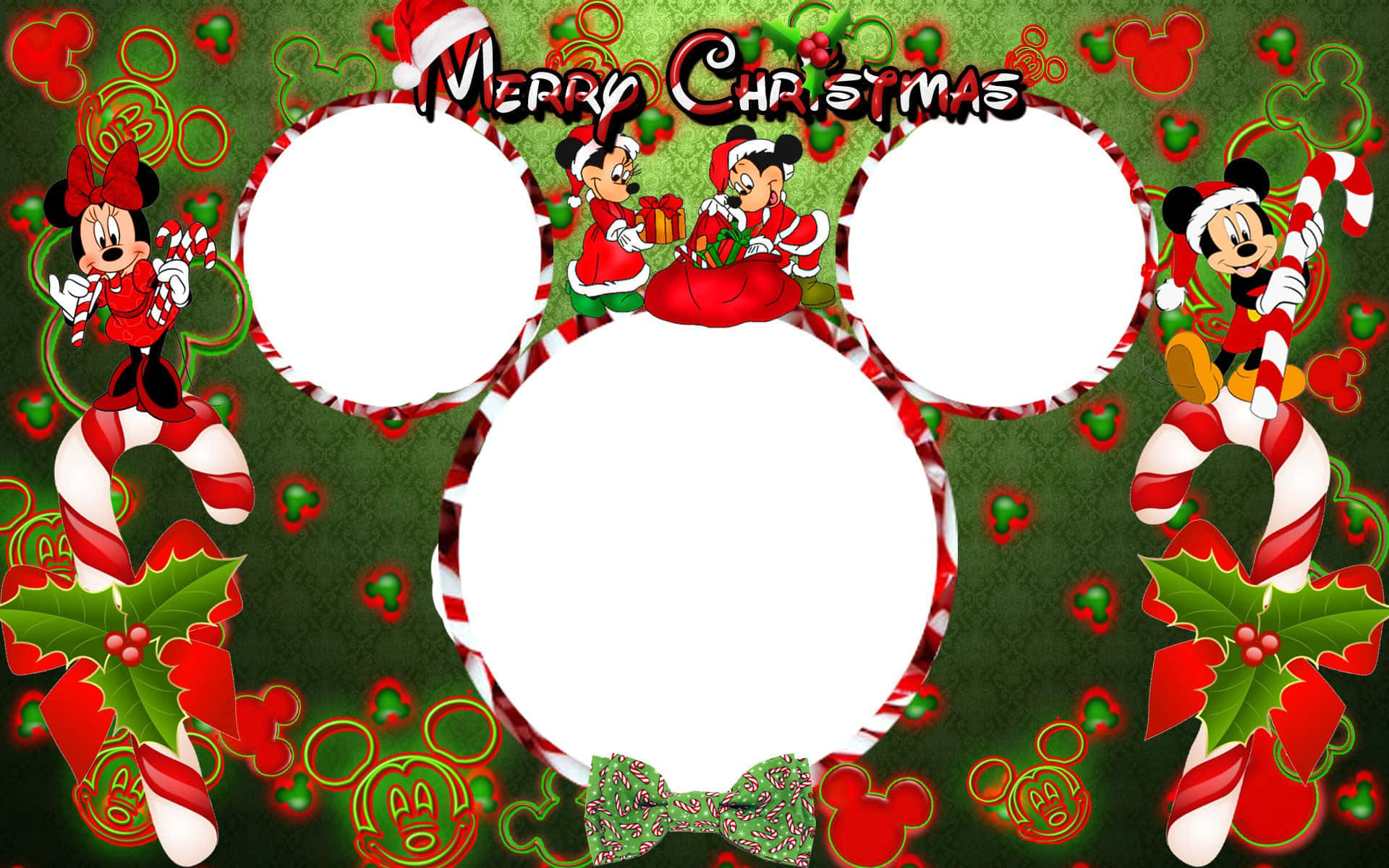mwafaka wa krismasi wa mickey mouse Picha ya Ukuta