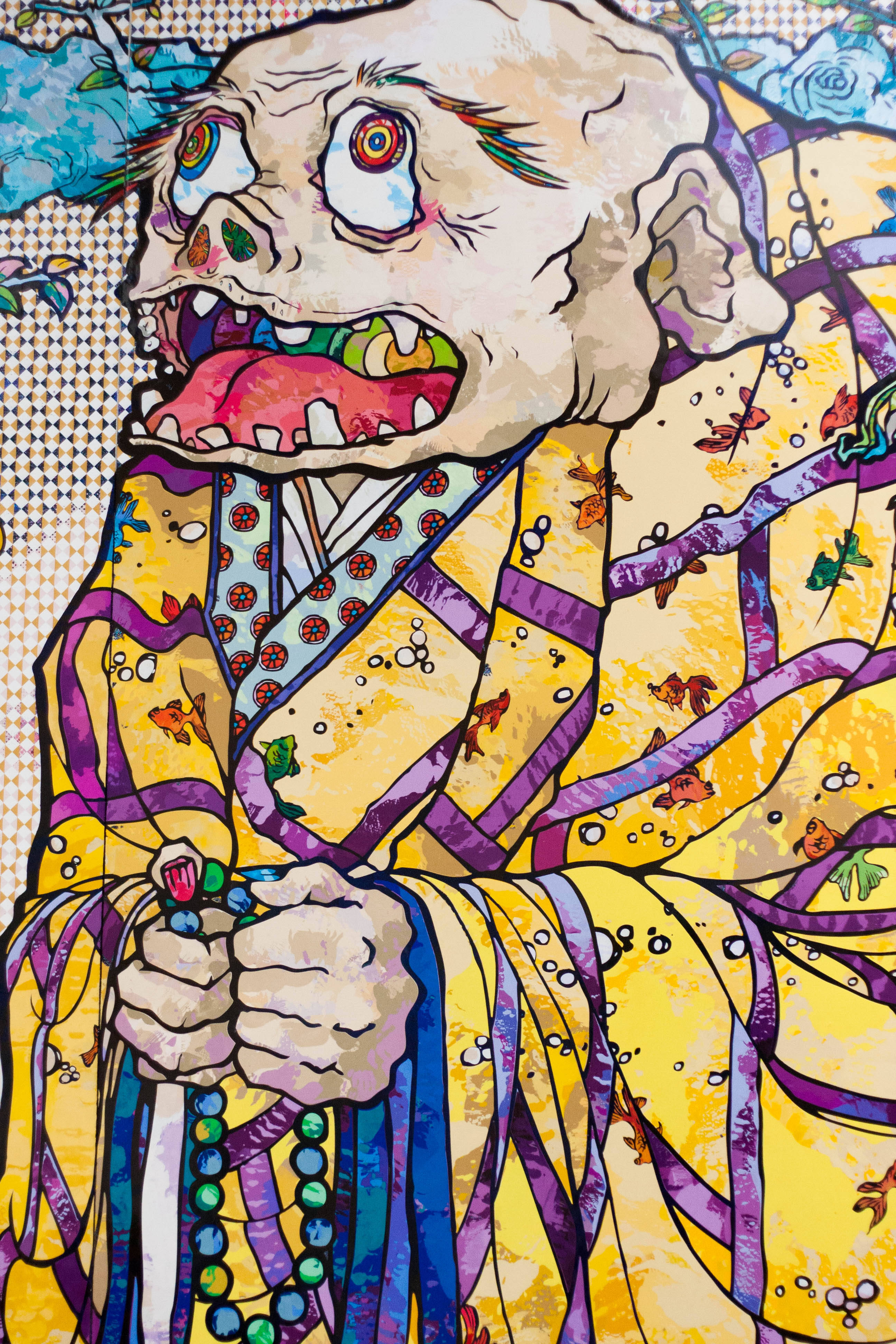 Mwalimu Mzee wa Buddha Takashi Murakami 4K Picha ya Ukuta