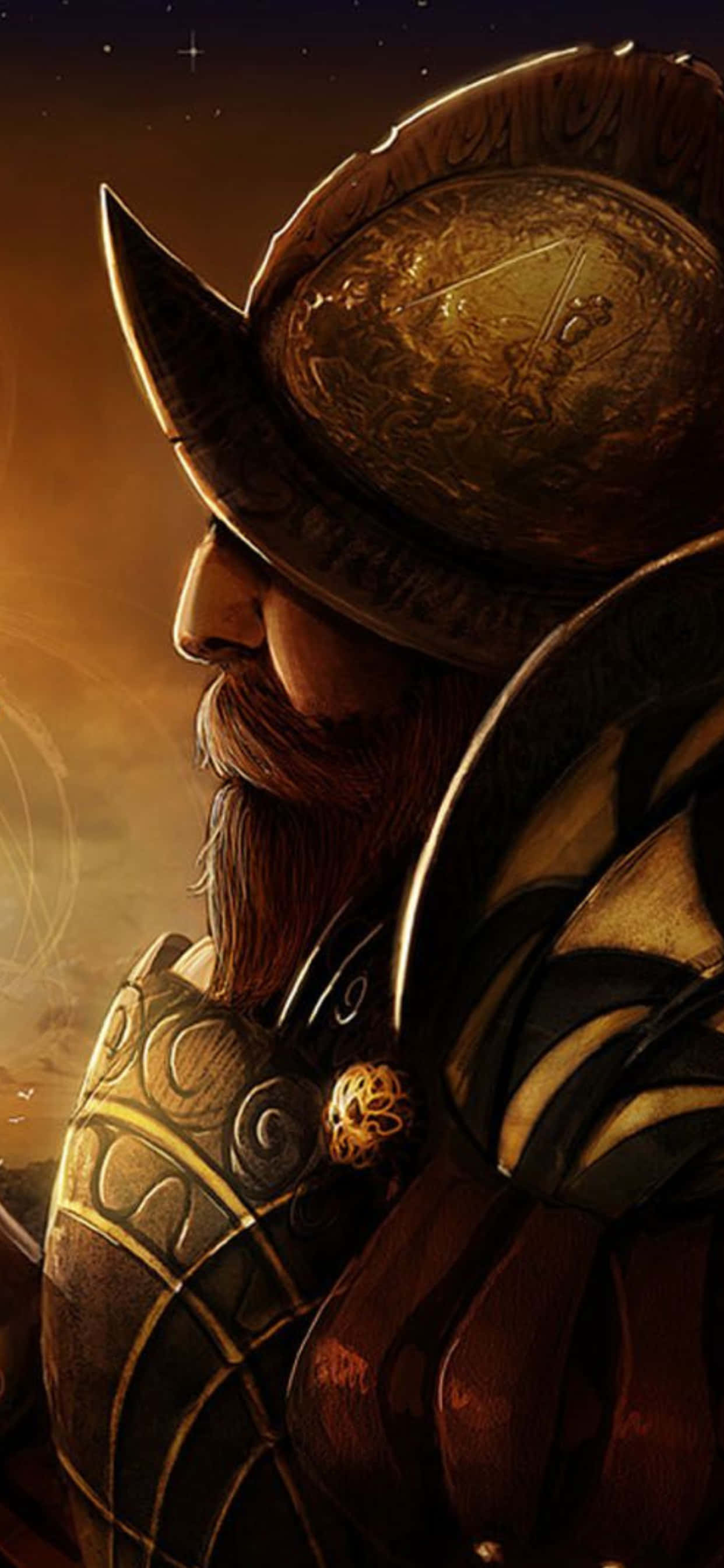 a man in armor is holding a sword Picha ya Ukuta