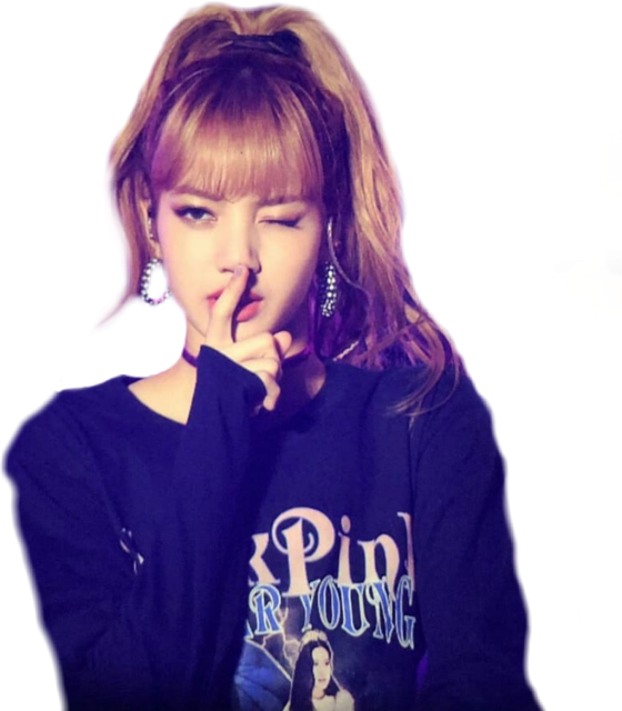 Mwanachama wa Blackpink Akiwa na Ishara ya Kunyamazisha Picha ya Ukuta