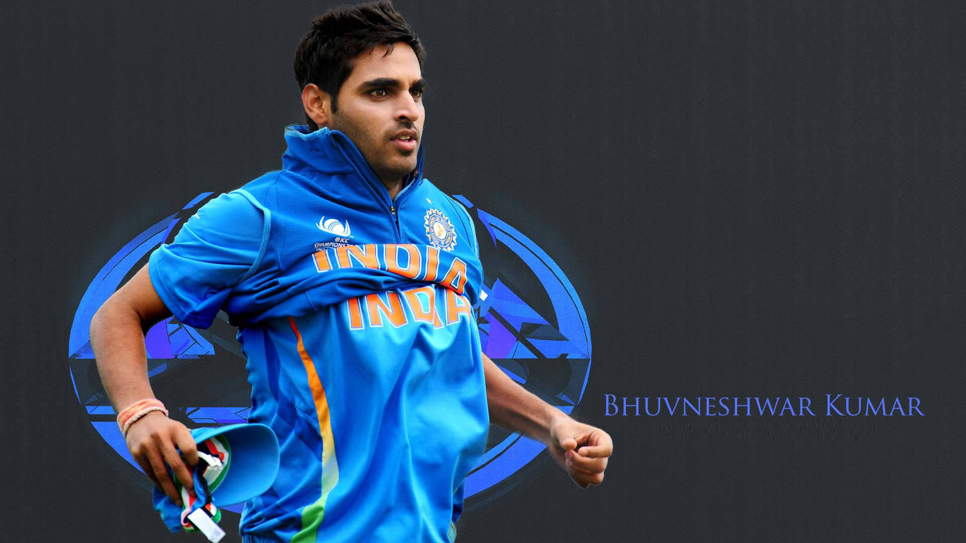 Mwanachama wa Timu ya Kriketi ya India Bhuvneshwar Kumar Picha ya Ukuta