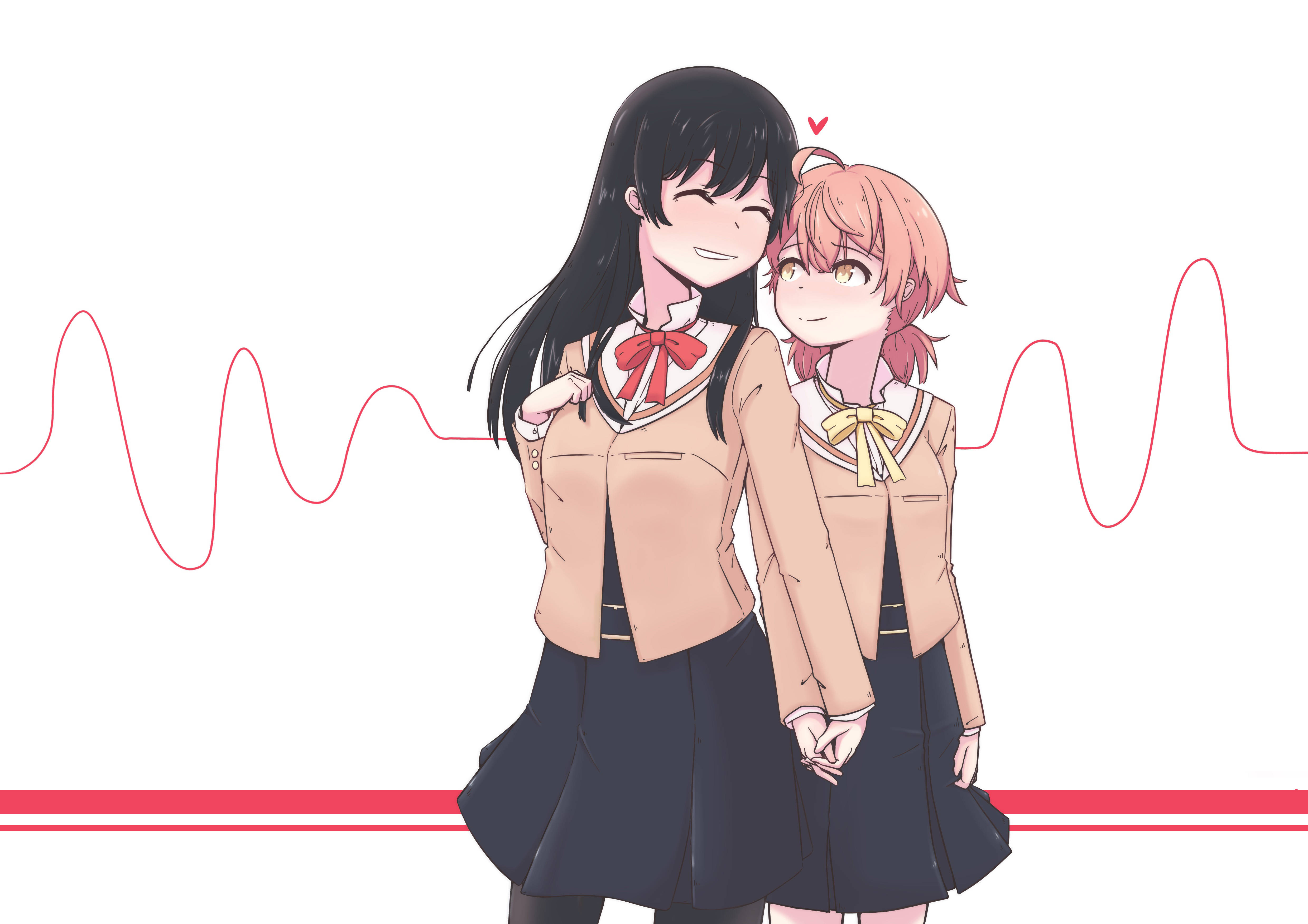 Mwanadamu wa Anime wa Lesbian Picha ya Ukuta