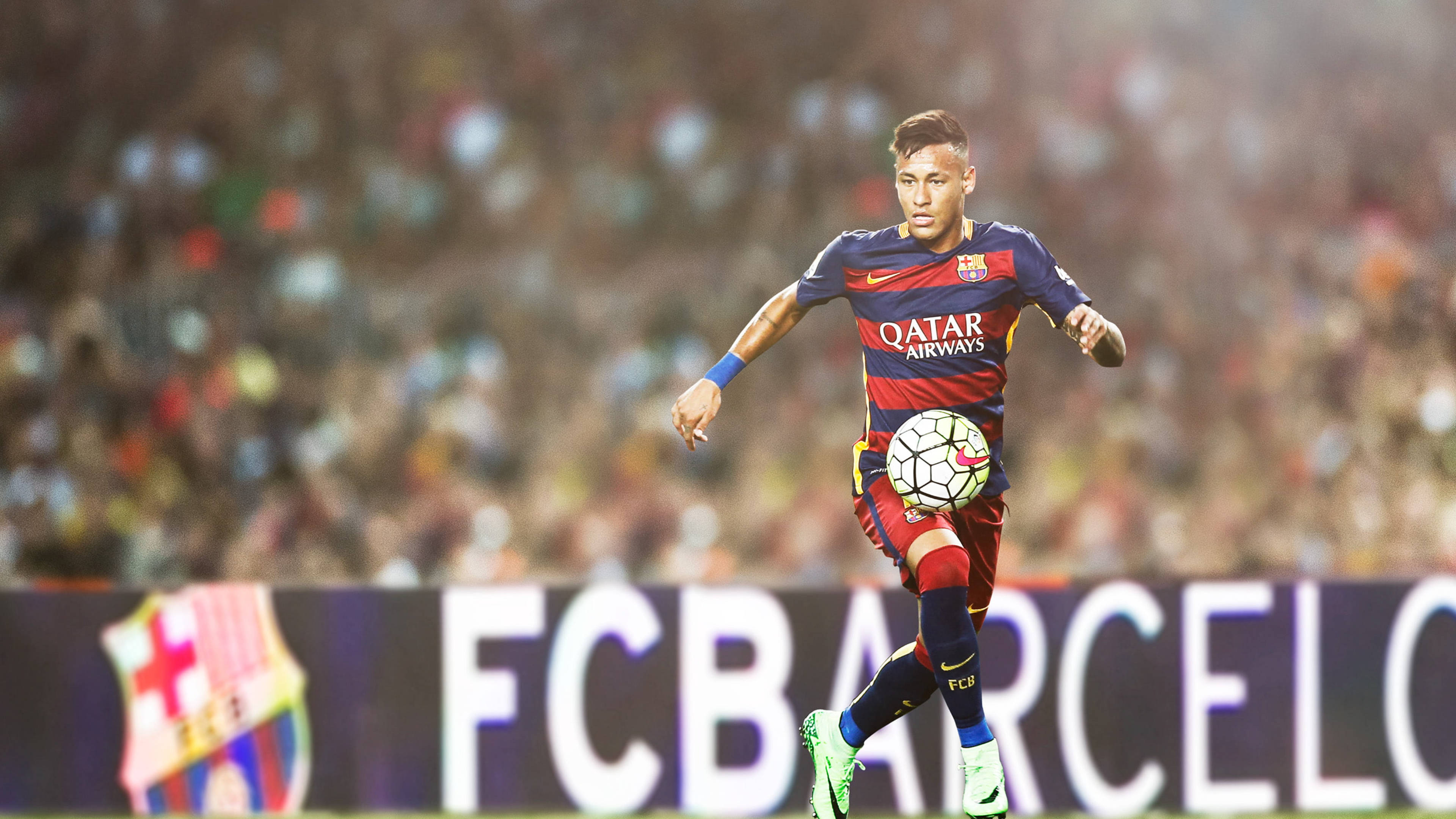 Mwanasoka Neymar 4K Picha ya Ukuta