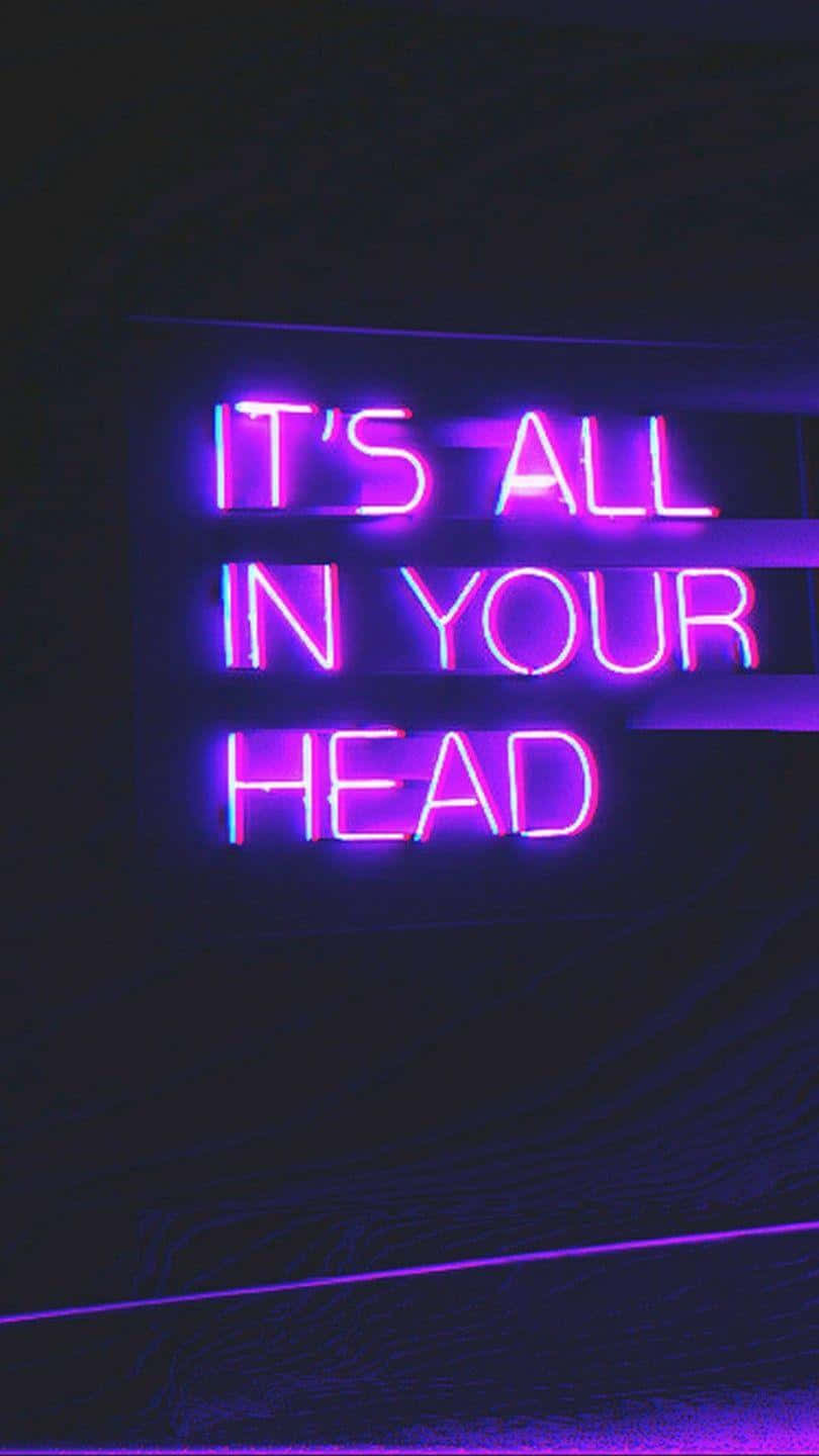 Mwanga Mwanga wa Neon Picha ya Ukuta