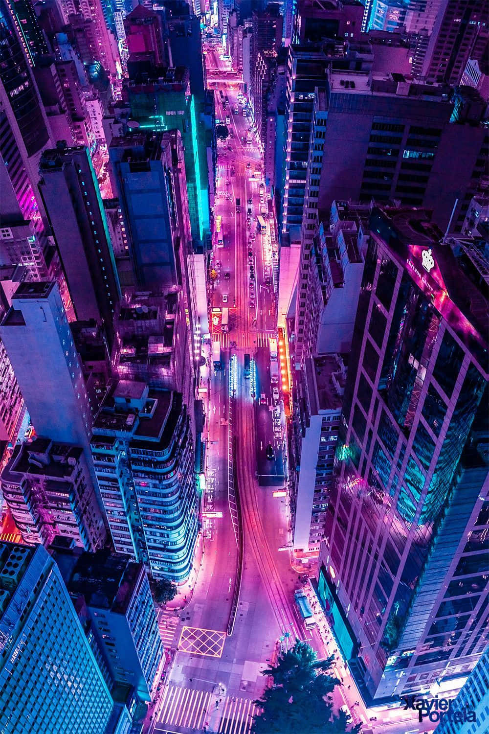 Mwangaza na mwonekano wa neon wenye kusisimua Picha ya Ukuta