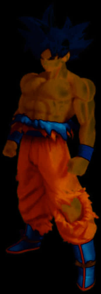 Mwangaza wa Aura ya Goku Ultra Instinct Picha ya Ukuta