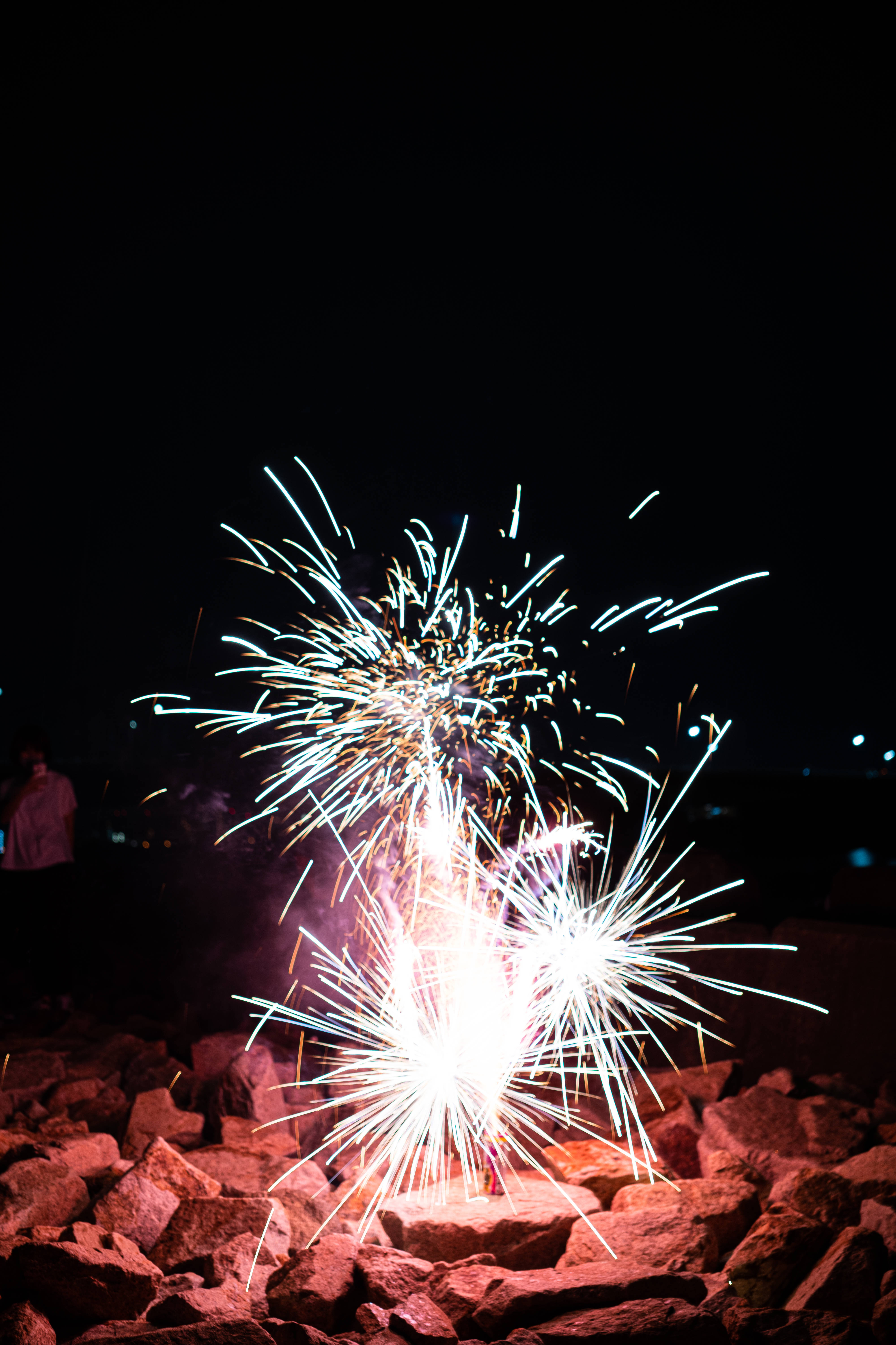 Mwangaza wa Fireworks kwa iPad Mini Picha ya Ukuta
