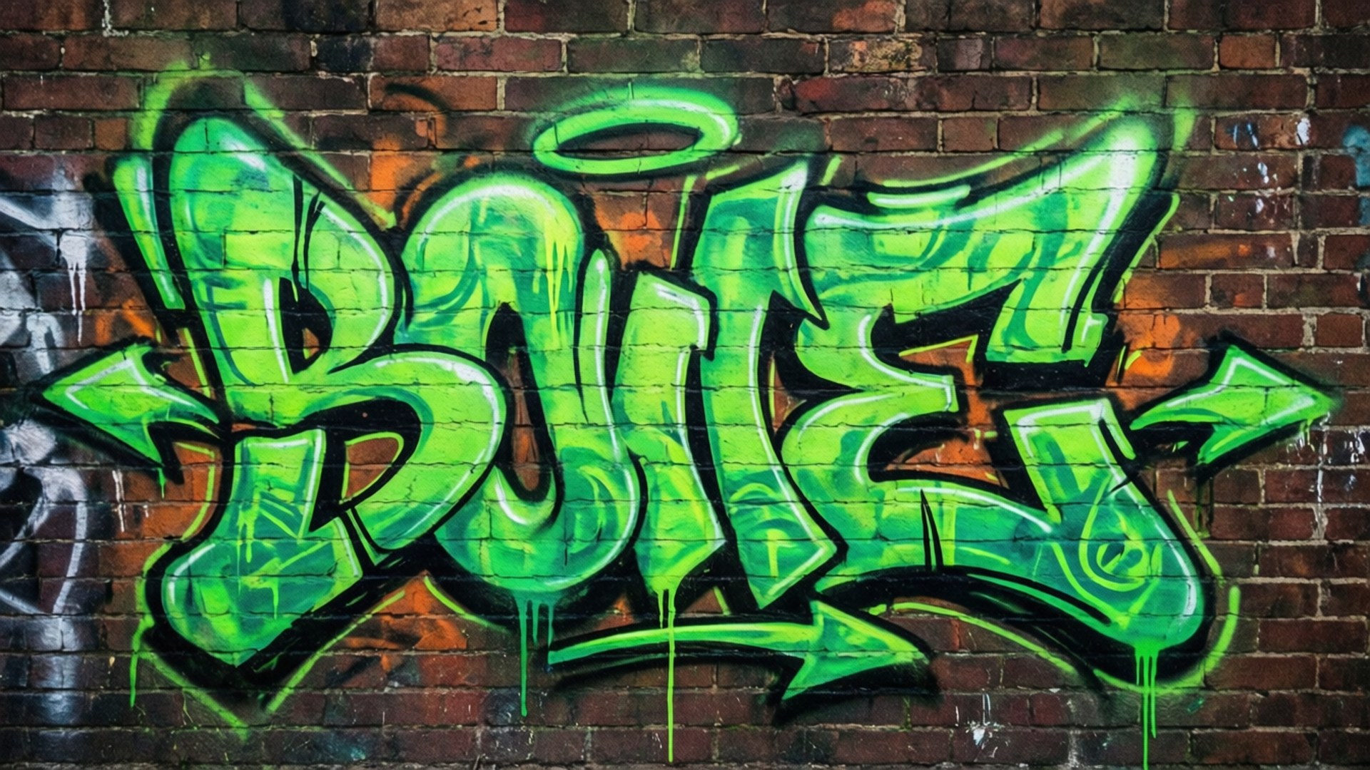 Mwangaza wa Graffiti Picha ya Ukuta