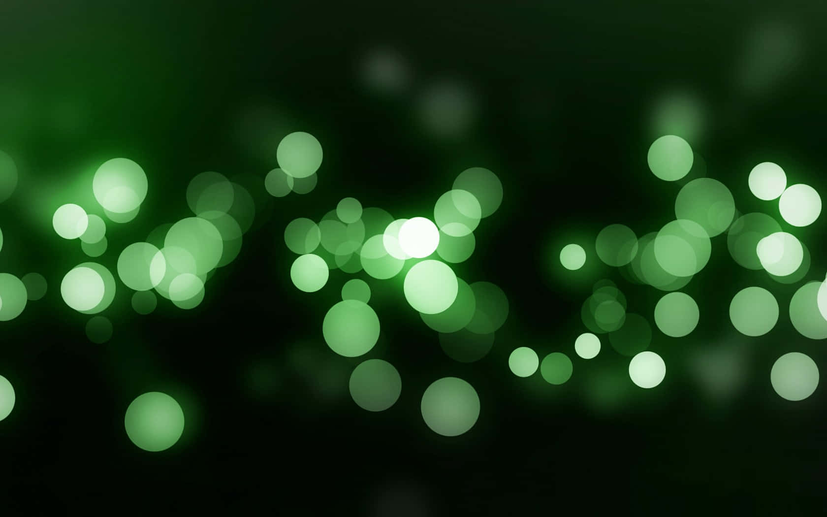 Mwangaza wa Kijani Kibichi wa Athari za Bokeh Picha ya Ukuta