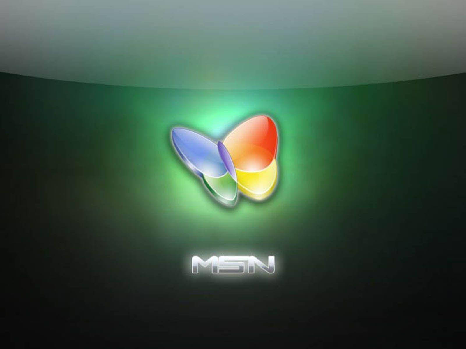Mwangaza wa Kijani wa Neon wa MSN Picha ya Ukuta