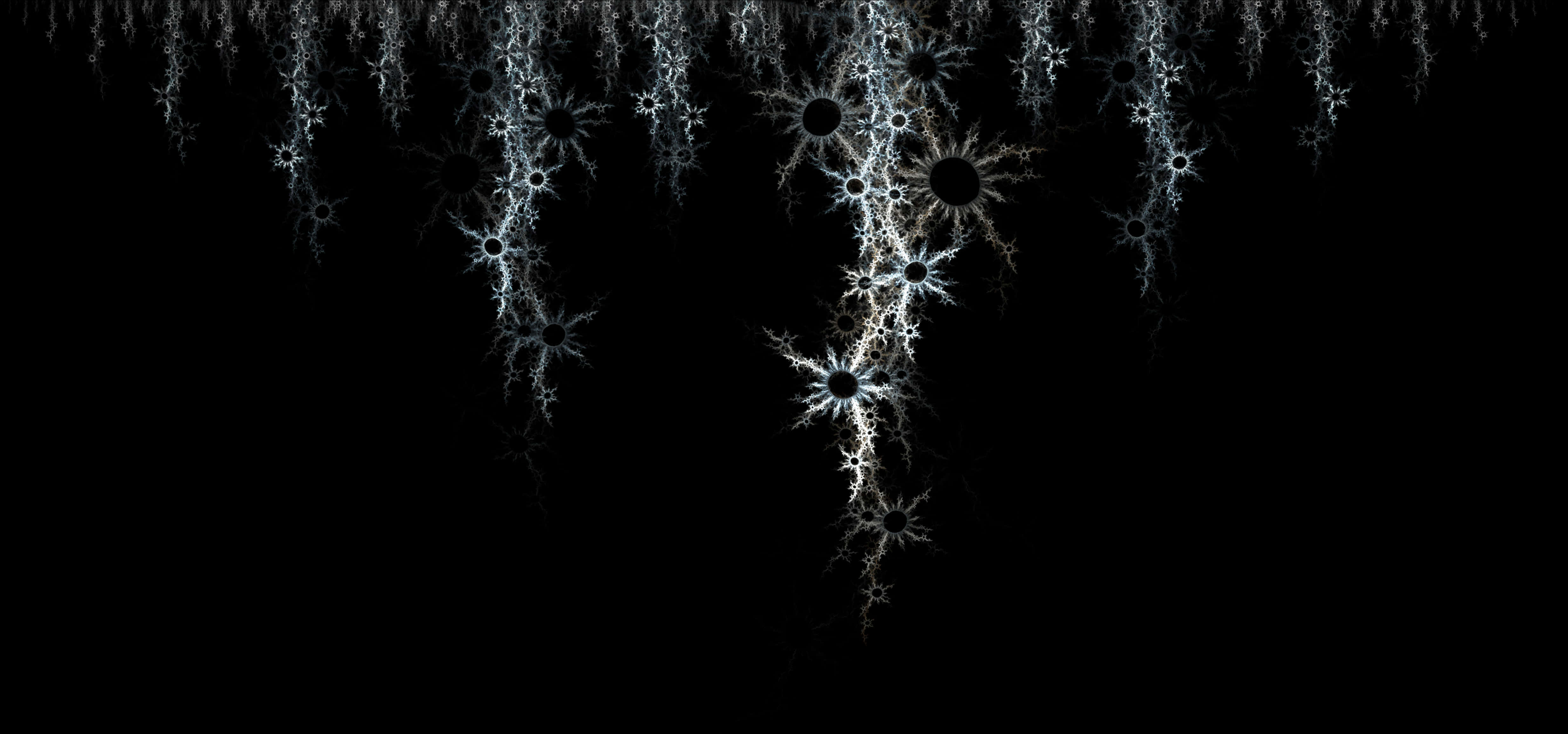 Mwangaza wa Mwanga wa Fractal wa Kufikirika Picha ya Ukuta