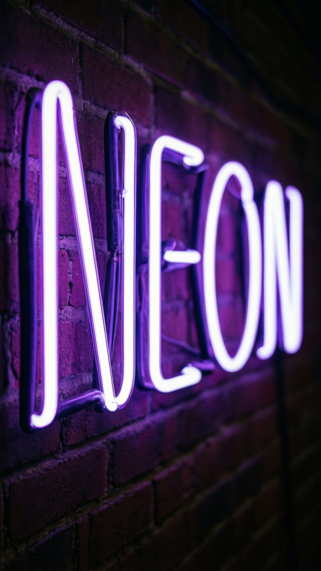 Mwangaza wa Neon Karibu Picha ya Ukuta