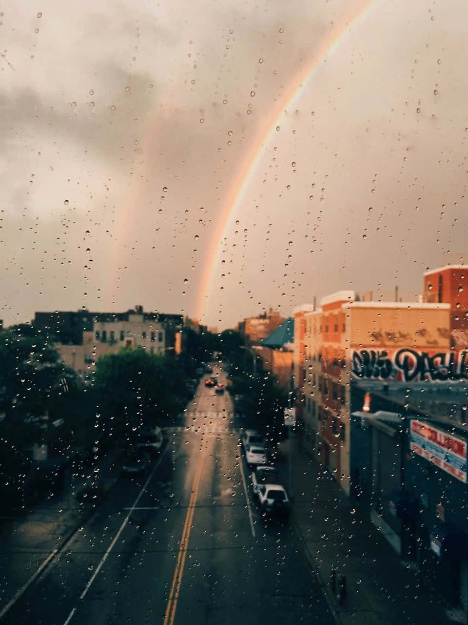 Mwangaza wa Rangi Mbalimbali Picha ya Ukuta