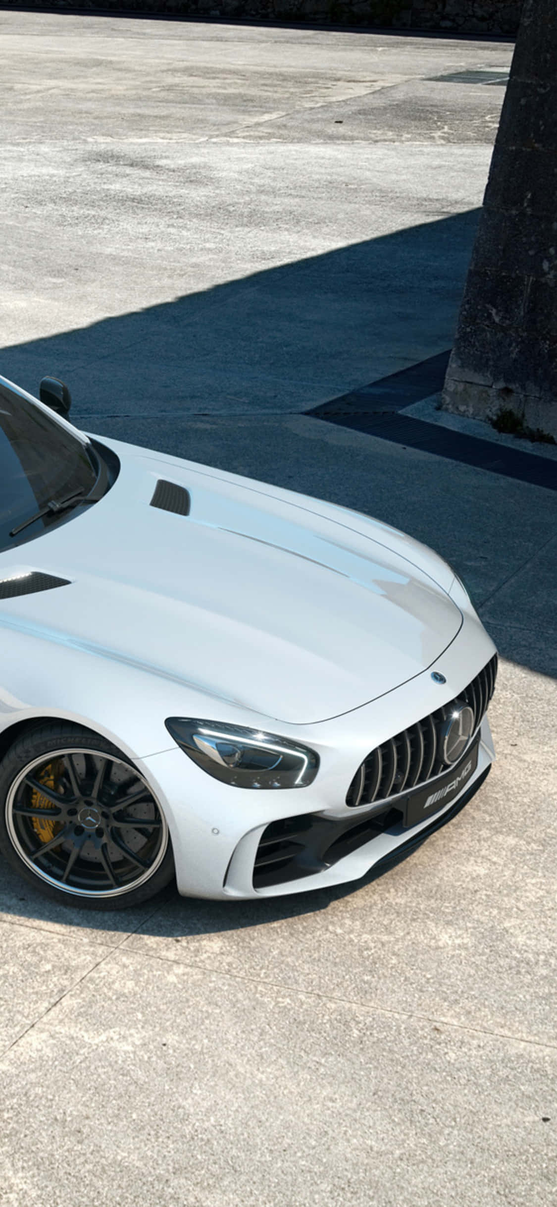 Mandhari ya iPhone Xs Mercedes Amg ya Kijani ya Kijani Picha ya Ukuta