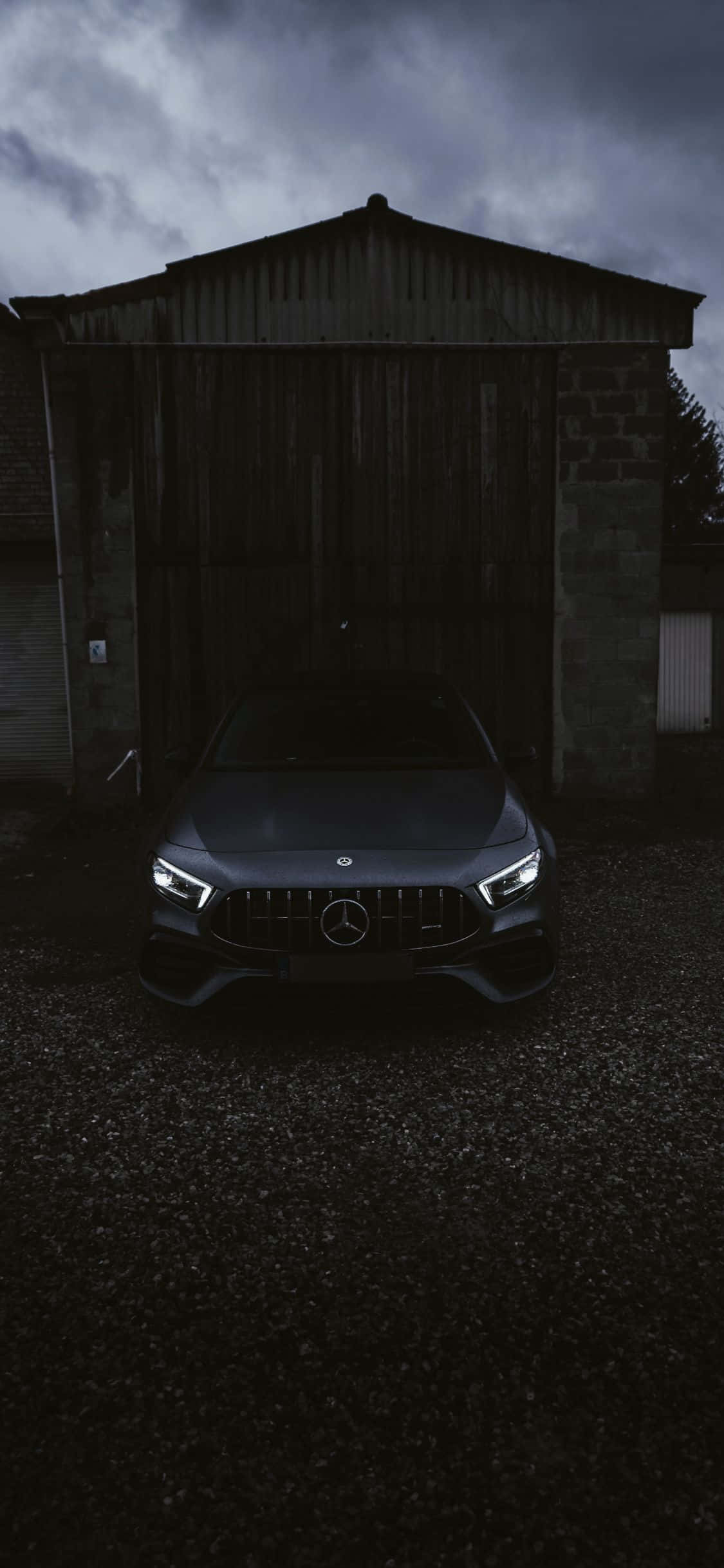 Msimu wa iPhone Xs Mercedes Amg Rangi Sawa Mbele Picha ya Ukuta