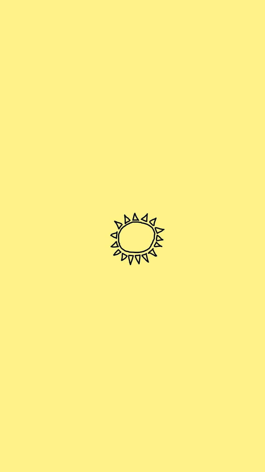 Mwanzo wa Jua Mwembamba na Rangi ya Pastel ya Njano Picha ya Ukuta