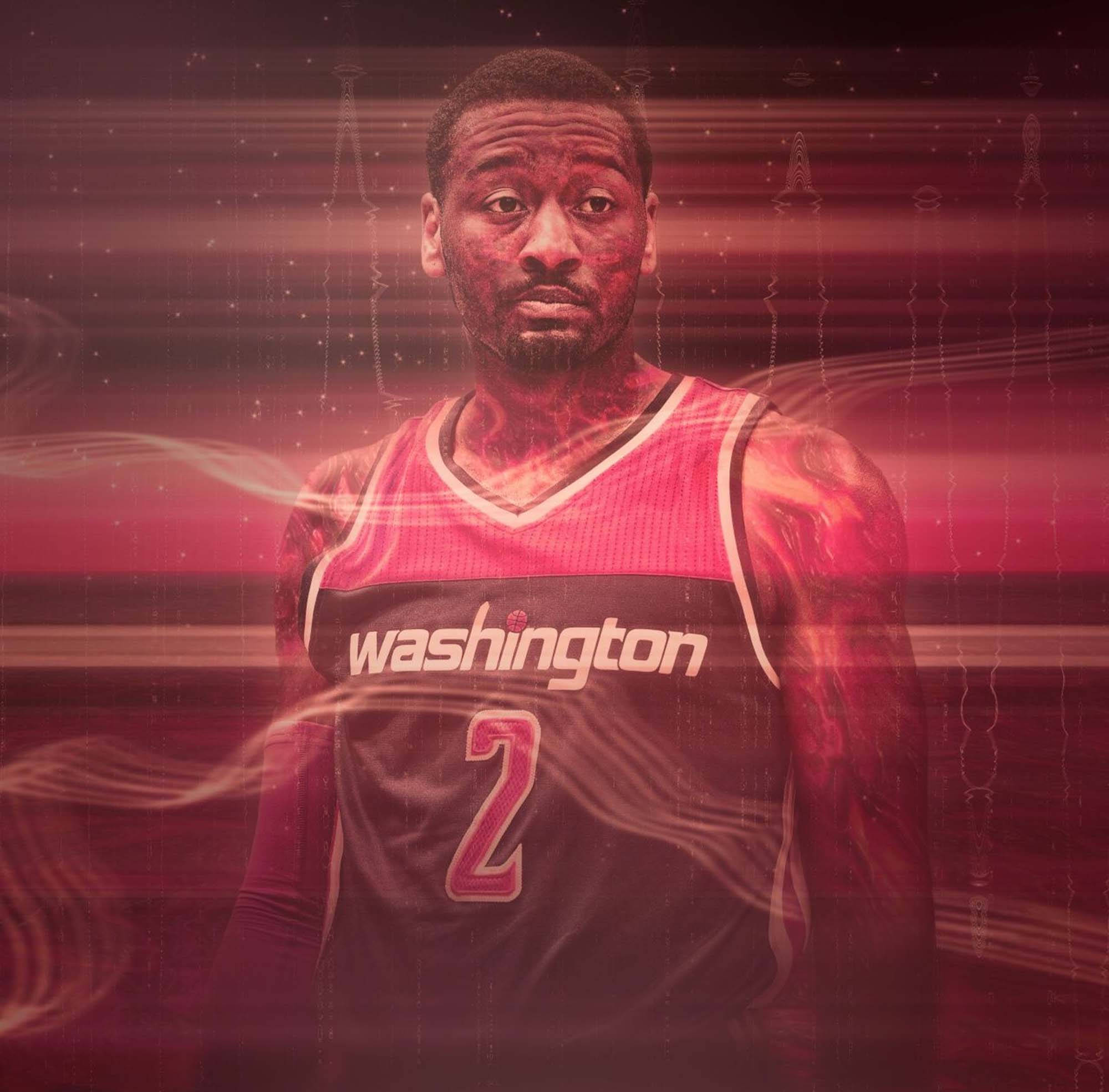 John Wall Nyekundu Aesthetic Picha ya Ukuta