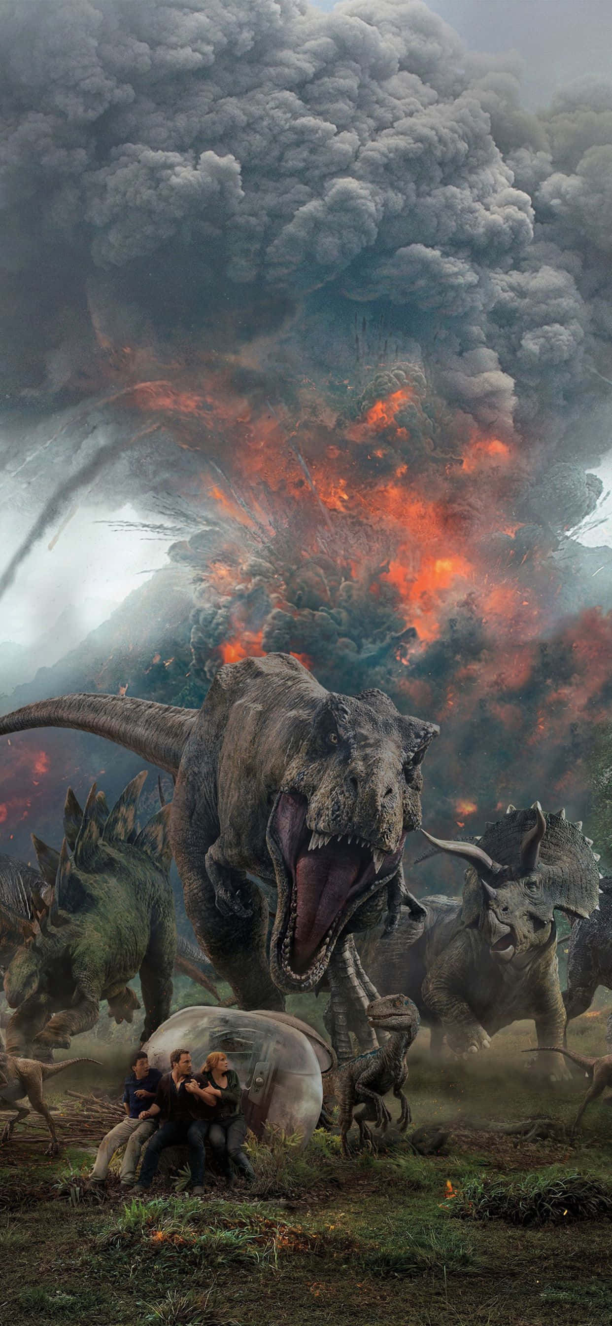Blue Jurassic World Explosion Picha ya Ukuta