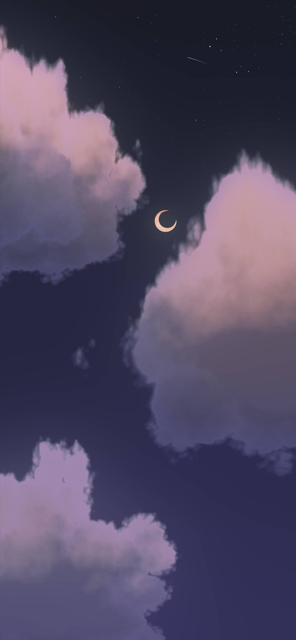 Mwezi Aesthetic Fantasia Picha ya Ukuta