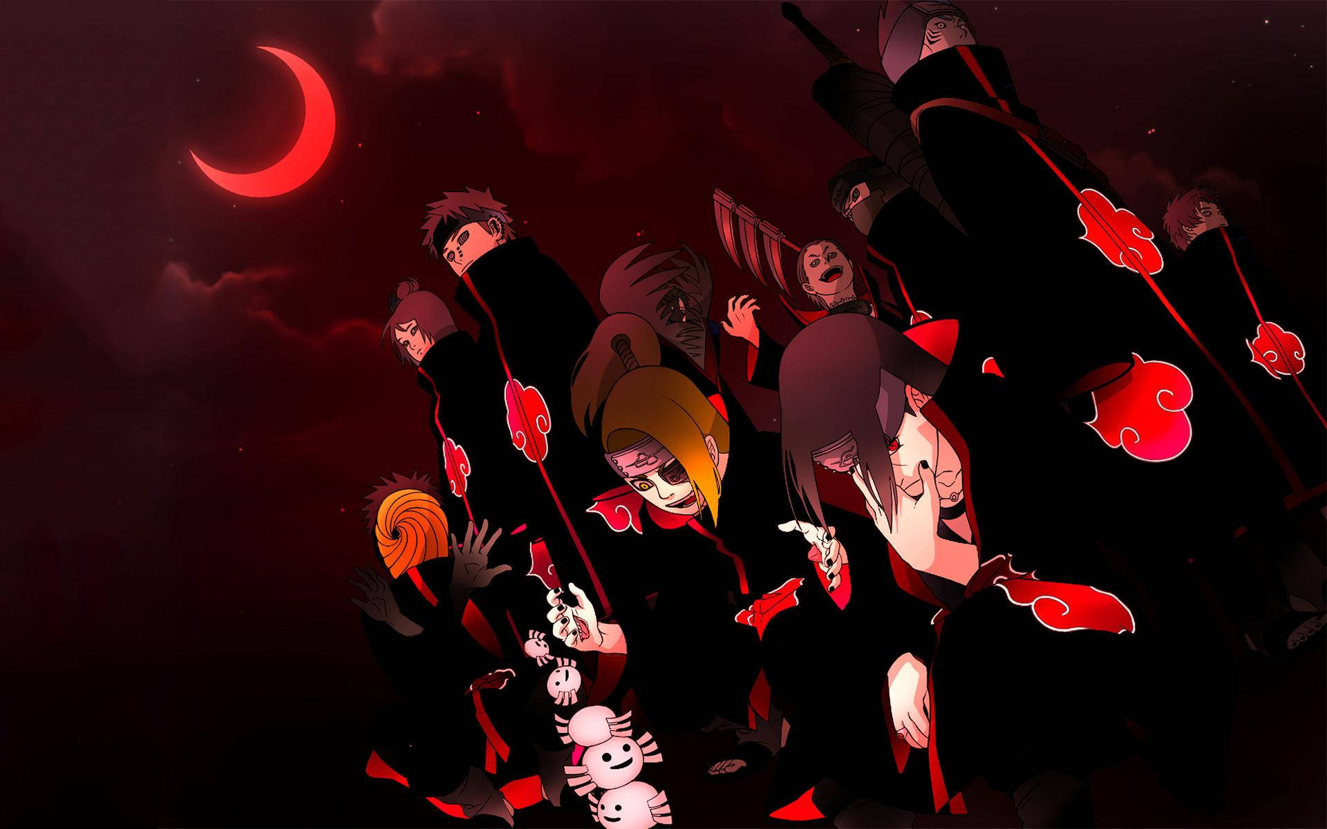 Mwezi Mwekundu wa Akatsuki PC Picha ya Ukuta