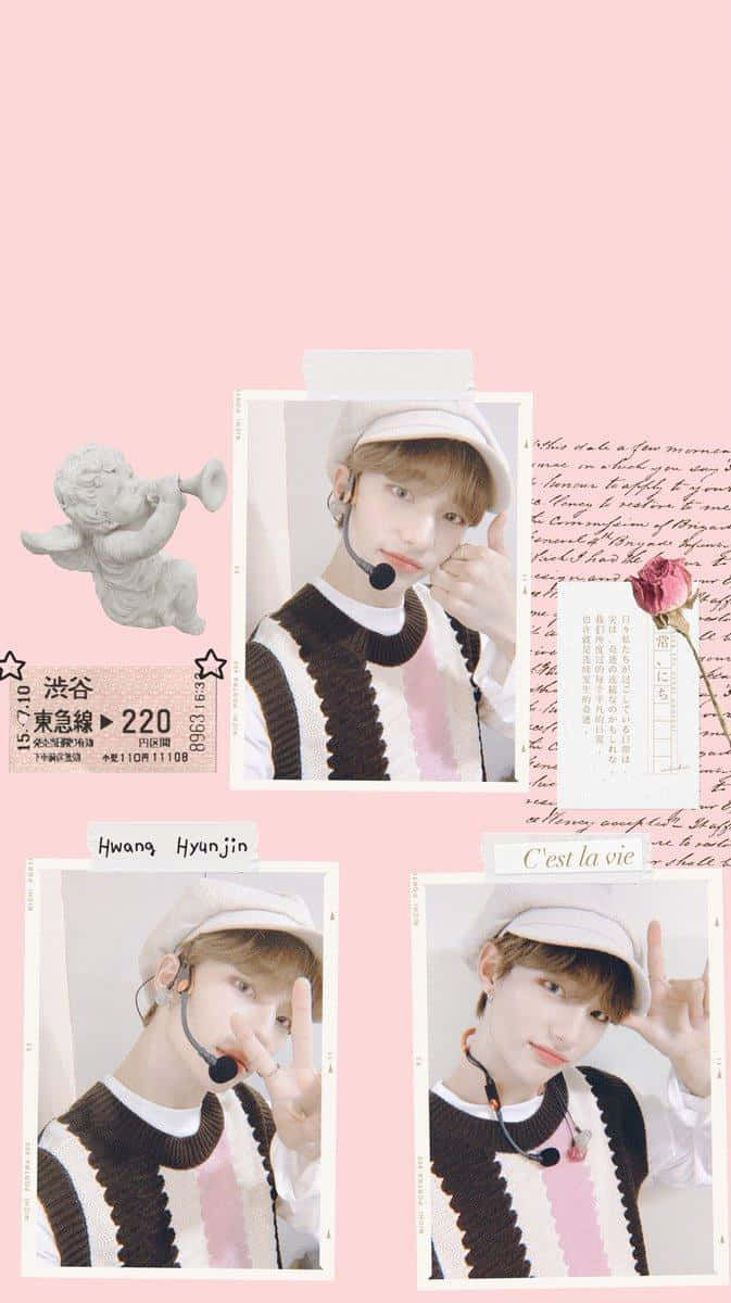 Mwimbaji wa Korea Kusini Hyunjin kutoka Stray Kids Picha ya Ukuta