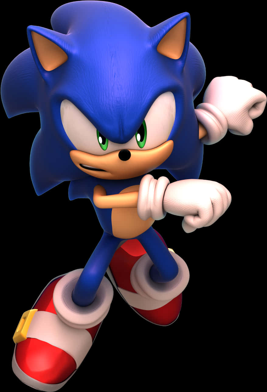 Mwonekano wa Kawaida wa Sonic the Hedgehog Picha ya Ukuta