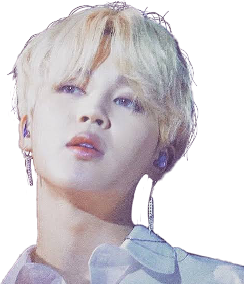 Mwonekano wa Kifahari wa Jimin Mwenye Nywele za Blondi Picha ya Ukuta