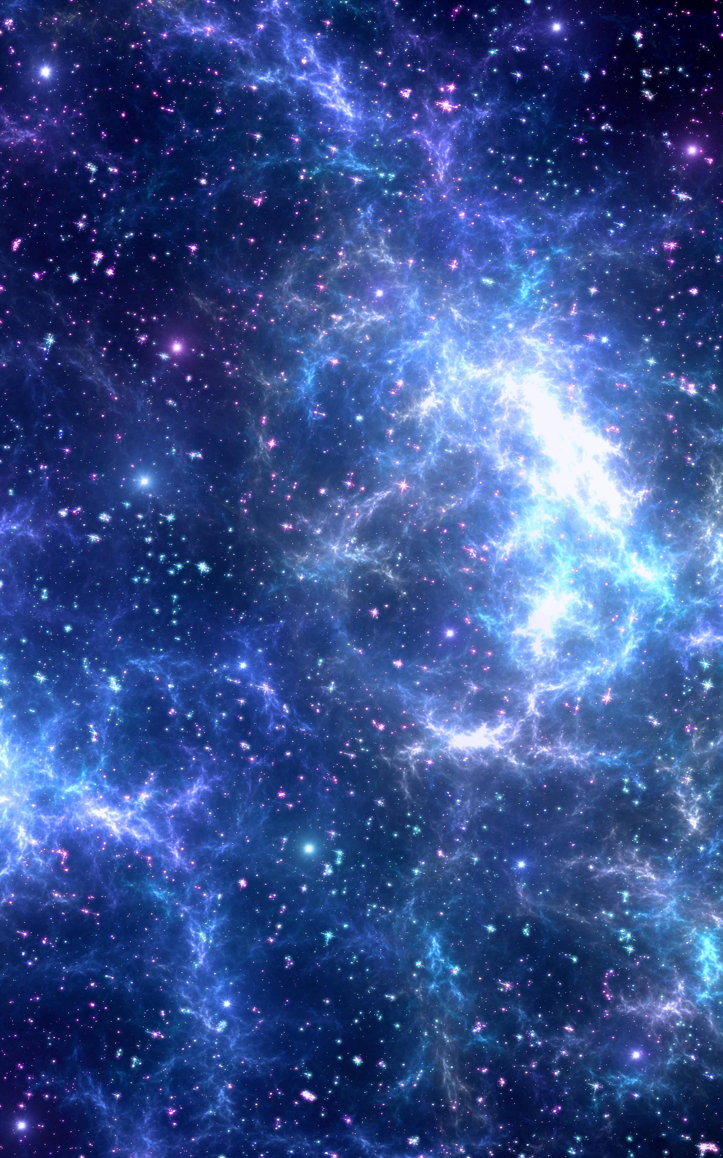 Mwonekano wa kupendeza wa galaksi ya samawati hafifu Picha ya Ukuta